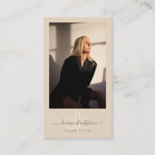 Carte de visite photo professionnel moderne