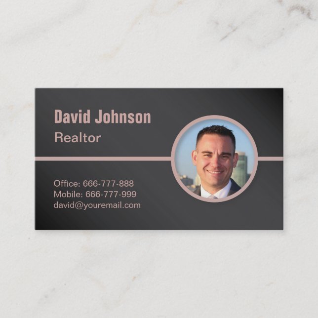 Carte de visite photo professionnel Realtor (Devant)