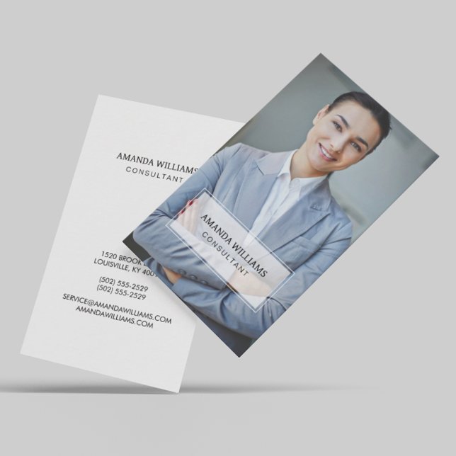 Carte De Visite Photo professionnelle minimale (Créateur téléchargé)
