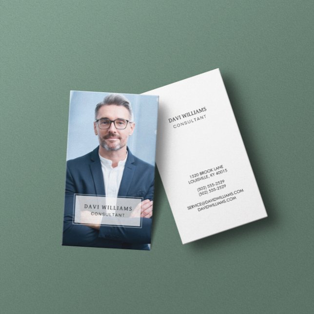 Carte De Visite Photo professionnelle minimale (Créateur téléchargé)