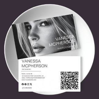 Carte De Visite Photo professionnelle minimaliste simple moderne