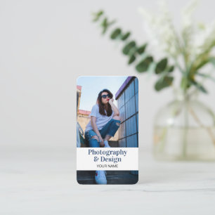Carte De Visite Photo professionnelle moderne Code QR