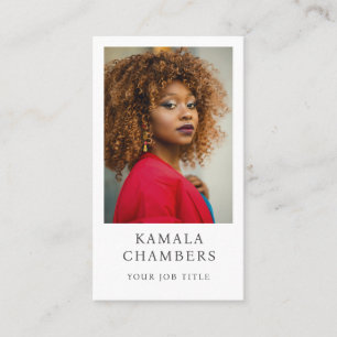 Carte De Visite Photo professionnelle simple