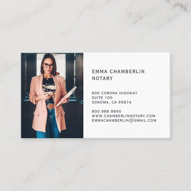 Carte De Visite Photo Publique Notaire (Devant)