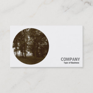 Carte De Visite Photo ronde - Dans le parc