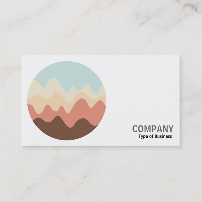 Carte De Visite Photo ronde - Sound Sketch 06 (Devant)