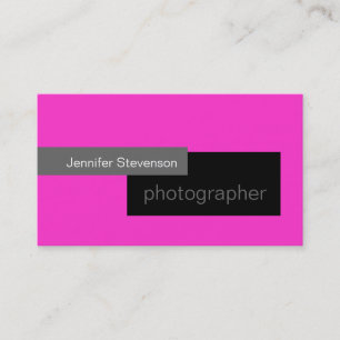 Carte de visite photo rose noir gris blanc