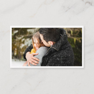 Carte De Visite Photo simple d'affaires de photographie