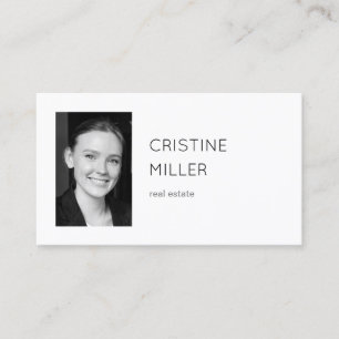 carte de visite photo simple et élégant