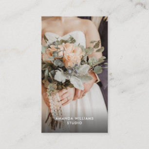 Carte De Visite Photo verte Sage   Photographe Photographie