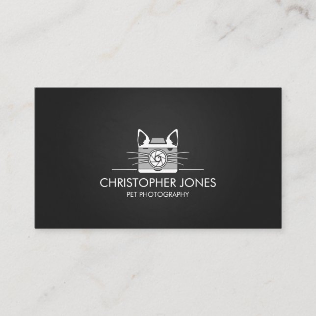 Carte De Visite Photographe animal - Photographie animale (Devant)