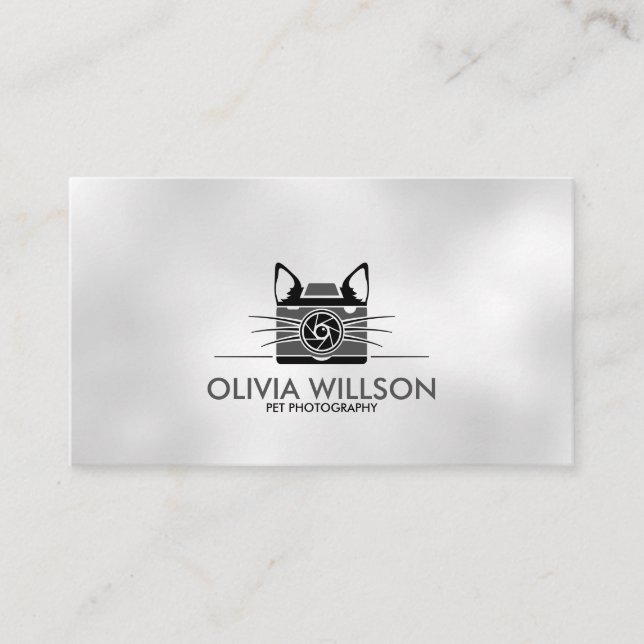 Carte De Visite Photographe animal - Photographie animale (Devant)