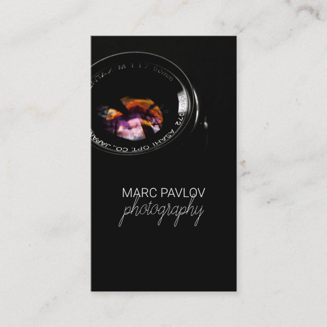 Carte De Visite Photographe Business Card (Devant)