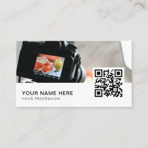 Carte De Visite photographe de produit QR Code