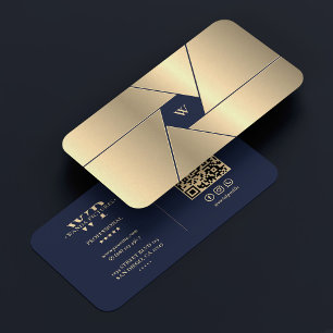 Carte De Visite Photographe Elégant Marine Blue Shutter Lens