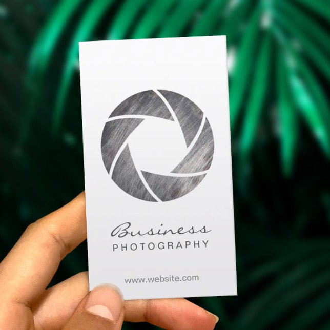 Carte De Visite Photographe Metal Shutter Photographie moderne (Créateur téléchargé)