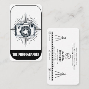 Carte De Visite Photographe minimal de style Tarot