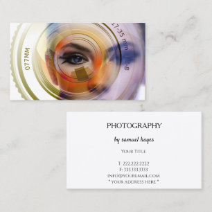 Carte De Visite Photographe minimaliste élégant