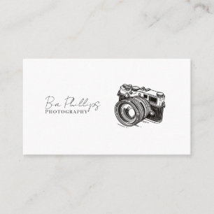 Carte De Visite Photographe minimaliste photo