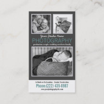 Photographe moderne avec 3 exemples de photos