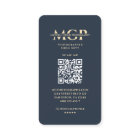 Photographe moderne Monogram Dark Blue Gold Camera