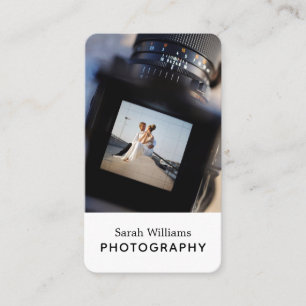 Carte De Visite Photographe moderne tendance Vertical