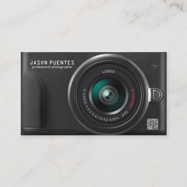 Carte de visite photographe numérique compact (Devant)