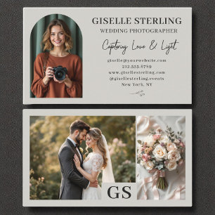 Carte De Visite Photographe nuptiale - Professionnel de script pho