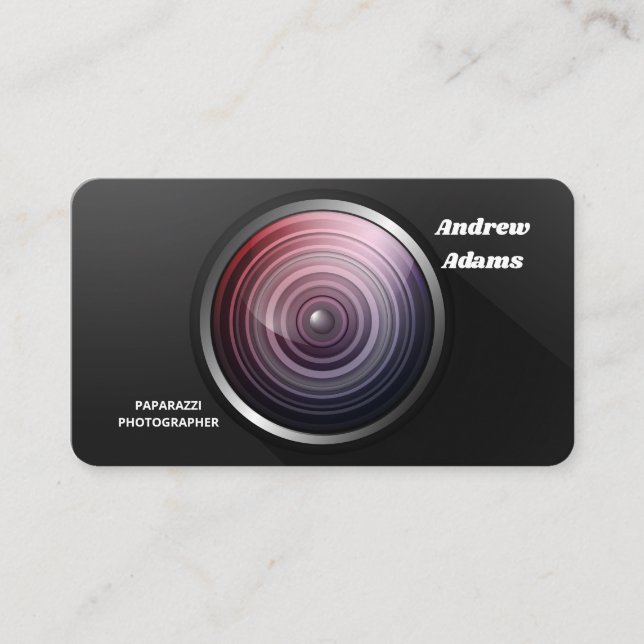 Carte De Visite Photographe Paparazzi (Devant)