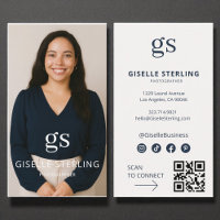 Photographe Photo Médias sociaux QR Code moderne