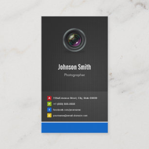 Carte De Visite Photographe - Premium Creative Innovative