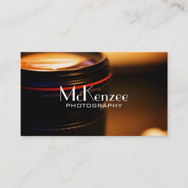 Carte De Visite Photographe professionnel (Devant)