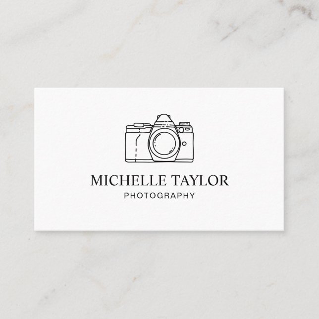 Carte De Visite Photographe professionnel Caméra (Devant)