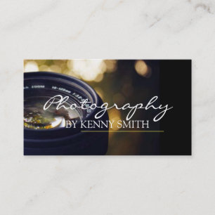 Carte De Visite Photographe professionnel Camera Lens Portrait