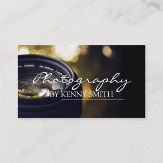 Carte De Visite Photographe professionnel Camera Lens Portrait
