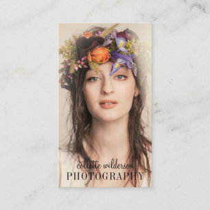 Carte De Visite Photographe professionnel minimaliste moderne