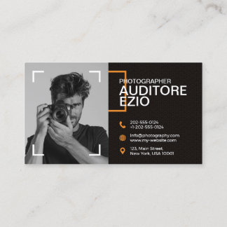 Carte De Visite Photographe professionnel moderne