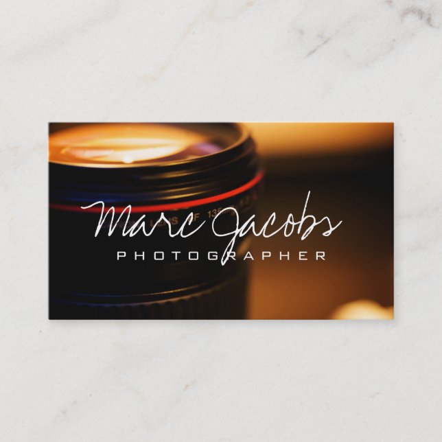 Carte De Visite Photographe professionnel moderne (Devant)