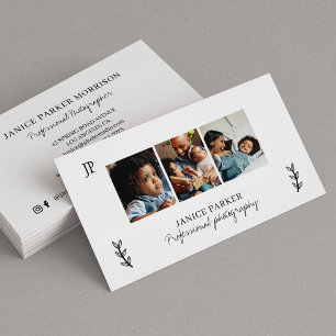 Carte De Visite Photographe professionnel moderne