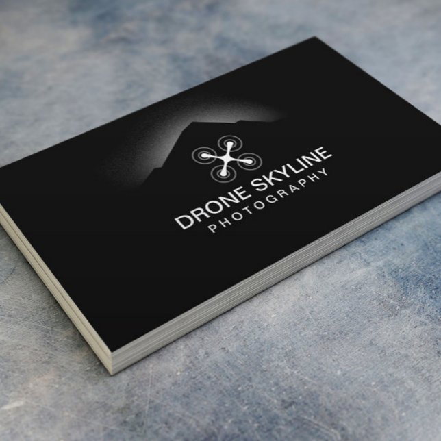 Carte De Visite Photographe Skyline Vidéo aérienne et photographie (Créateur téléchargé)