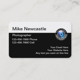 Carte De Visite Photographe unique