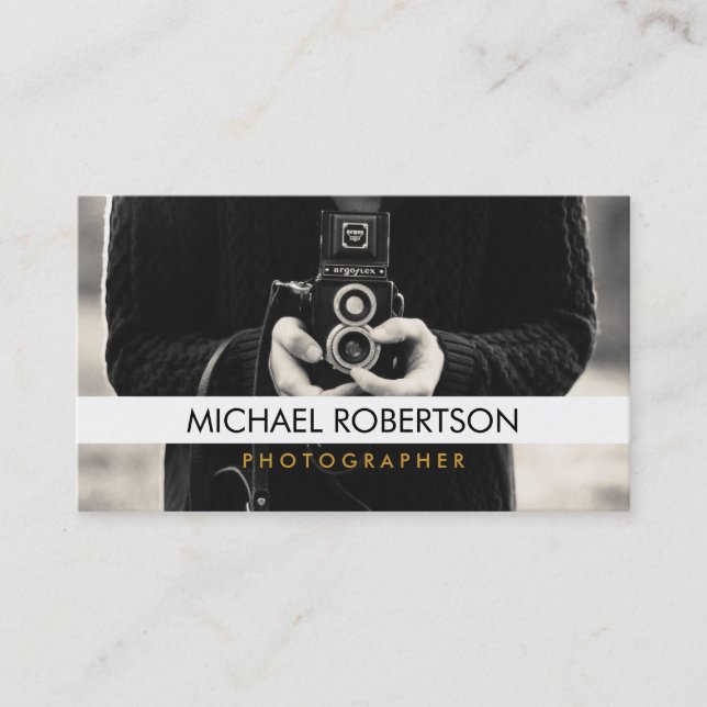 Carte de visite photographe vintage (Devant)