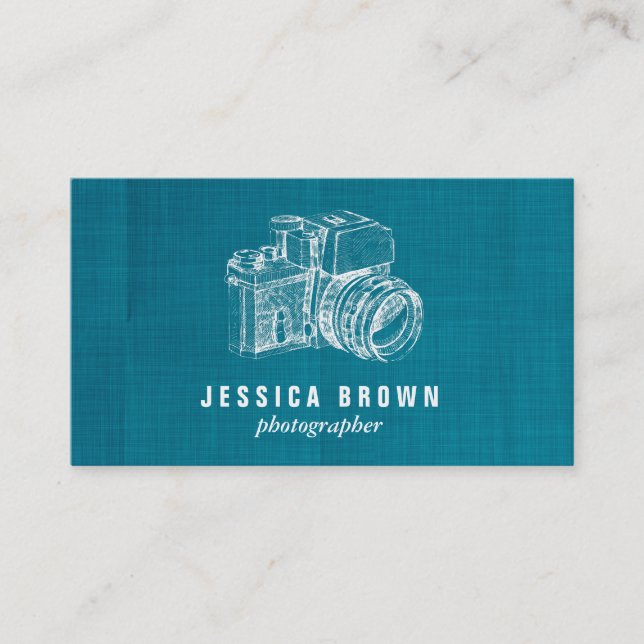 Carte de visite photographe Vintage professionnel (Devant)