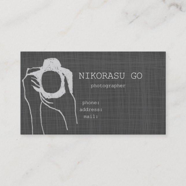 Carte De Visite photographer (Devant)