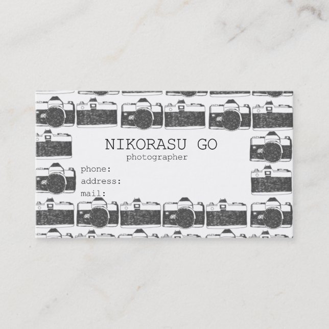 Carte De Visite photographer (Devant)