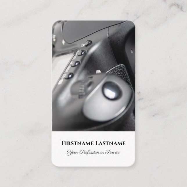 Carte De Visite Photographes Vidéographes DSLR lentilles de caméra (Devant)