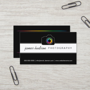 Carte De Visite Photographie colorée de volet d'appareil-photo