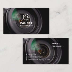 Carte De Visite Photographie complète en noir sur mesure