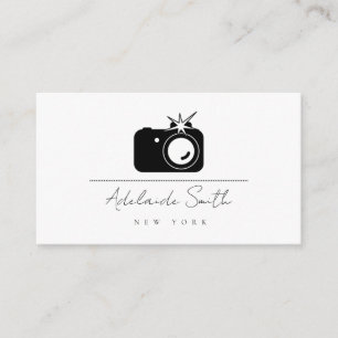 Carte de visite Photographie d'appareil photo noir