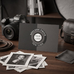 Carte de visite Photographie d'appareil photo noir
